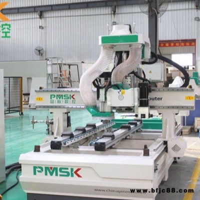 實木門廠必備設備，品脈實木數控門鎖機，M5.2-1124，傻瓜式簡單