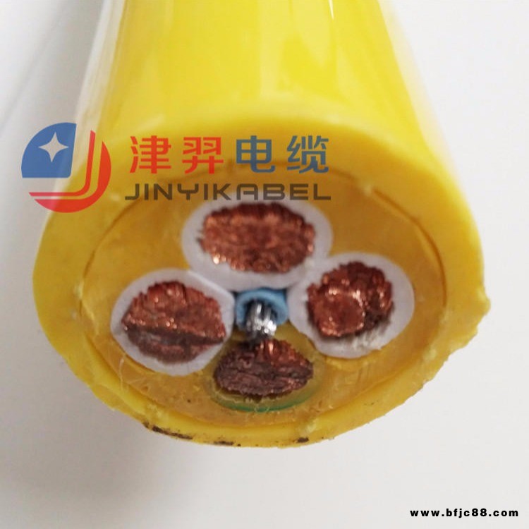 電動挖掘機電纜  津羿牌抗拉3X70.0+1X25.0多芯抗拉卷筒電纜  電動挖掘機專用電纜
