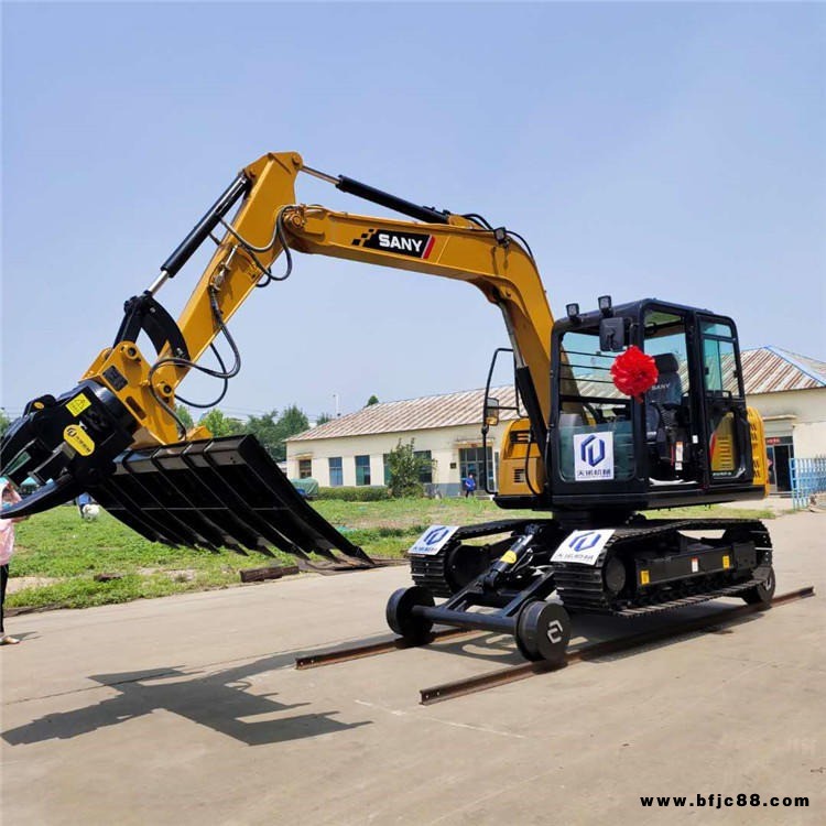 神馬60挖掘機(jī)夾具枕木機(jī) 挖掘機(jī)改裝 公鐵兩用挖掘機(jī)改裝