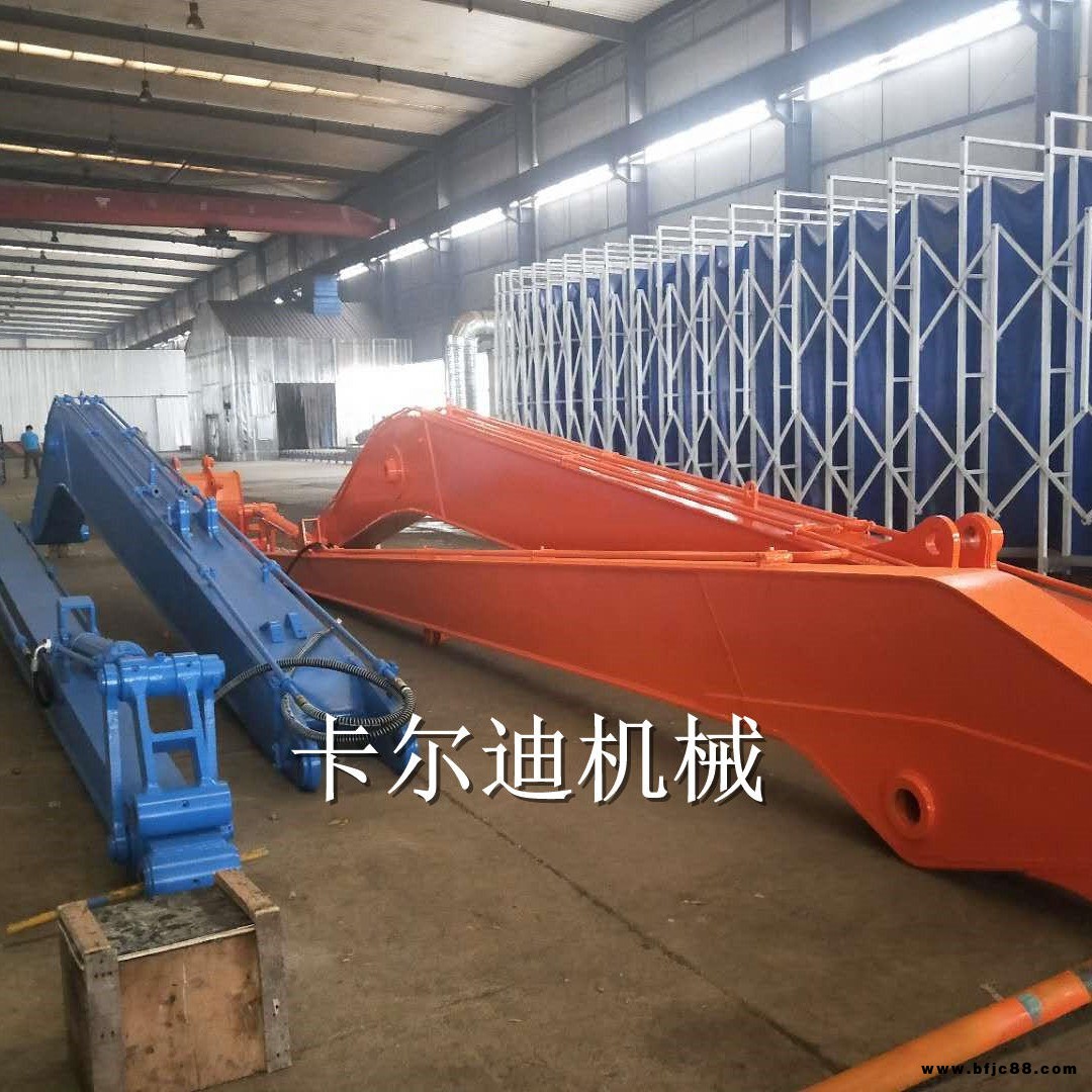 PC360挖掘機加長臂 濟寧廠家KED定做生產挖掘機加長臂 巖石臂 標準臂 三節臂 打樁臂