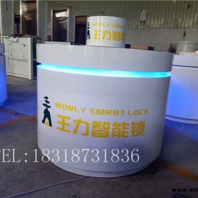 指紋鎖展示柜宣城宣州斑薩指紋鎖展示柜擺放效果