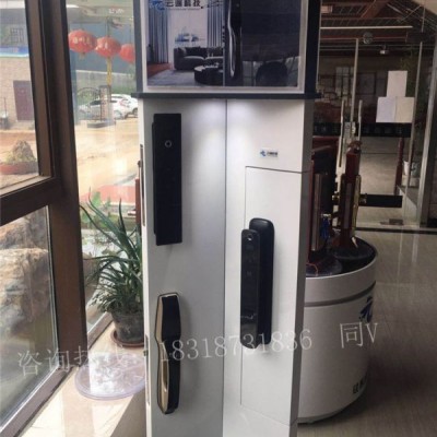 昆明品多指紋鎖家用防盜門指紋鎖展示柜品牌代理電子鎖展示架定做