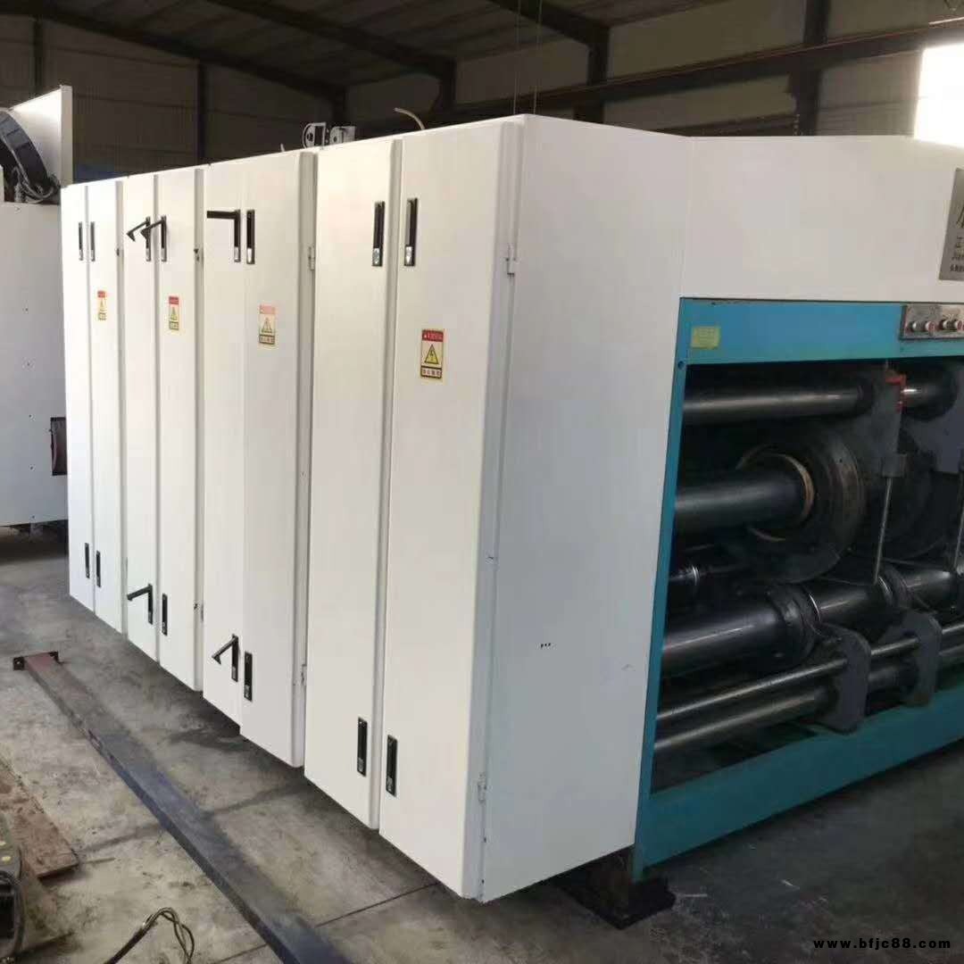 二手紙箱機械 高速江蘇辰光 門幅2800-1425型 三色印刷開槽機。電腦開槽。掛板。江蘇海力網紋輥。獨立前緣