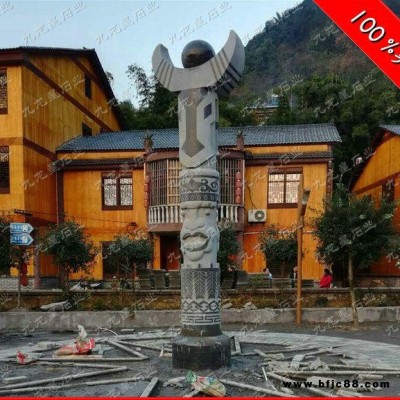 供應(yīng)石雕龍柱廠家 青石盤龍柱雕刻 廣場石柱子 九龍星石業(yè)