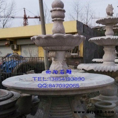 合肥向陽石雕黃銹石噴泉水缽石雕水缽噴泉黃金麻水缽石雕廠家五蓮紅