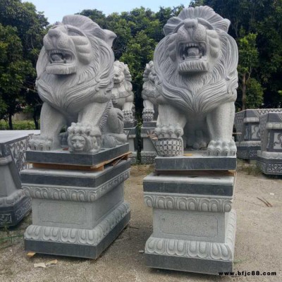 福建石雕獅子做的比較好 福建大鵬石材 石雕獅子價(jià)格