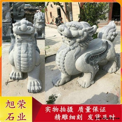 門口招財神獸石雕貔貅 青石雕刻天祿鎮宅石雕麒麟擺件