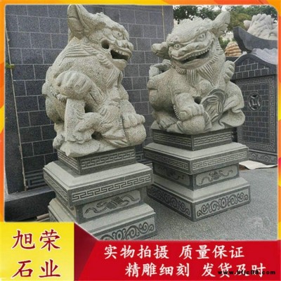 惠安石雕獅子廠家 招財鎮宅石獅子 青石獅子石雕獻錢獅