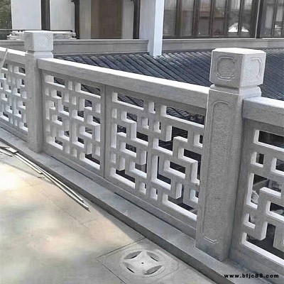 河堤河道石雕欄桿 大橋石雕欄桿上門安裝