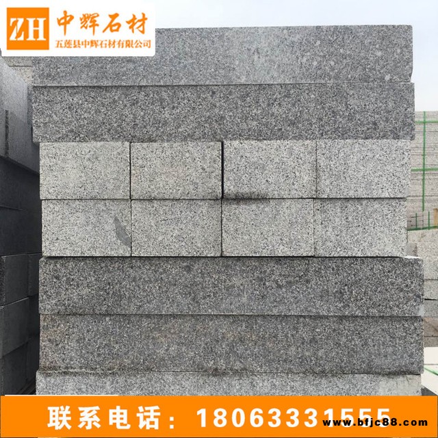 批發(fā)芝麻灰直角路沿石 定做G654路邊石路緣石 淺灰色北花崗巖路牙石石材廠家