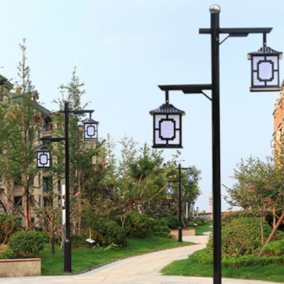 3米戶外中式太陽能庭院燈 公園道路照明景觀燈小區(qū)別墅花園鋁路燈