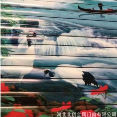 歐式卷簾門 保溫卷簾門 貼畫卷連門 貼畫升降門 卷閘門自動升降