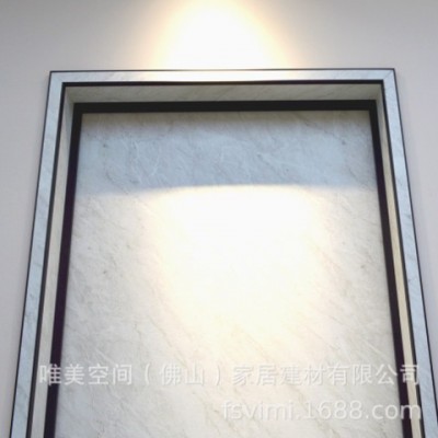 室內(nèi)房間門鋁木生態(tài)門插板門框同色仿白玉石門鋁合金臥室門廠批發(fā)