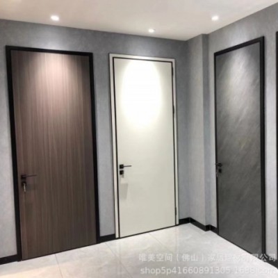 鋁木極簡門鋁蜂窩鈦鎂鋁合金極窄邊框生態(tài)門防潮環(huán)保佛山制造廠家