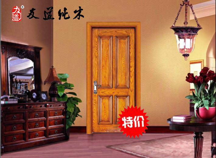 江蘇雕花實(shí)木門特價示例圖2