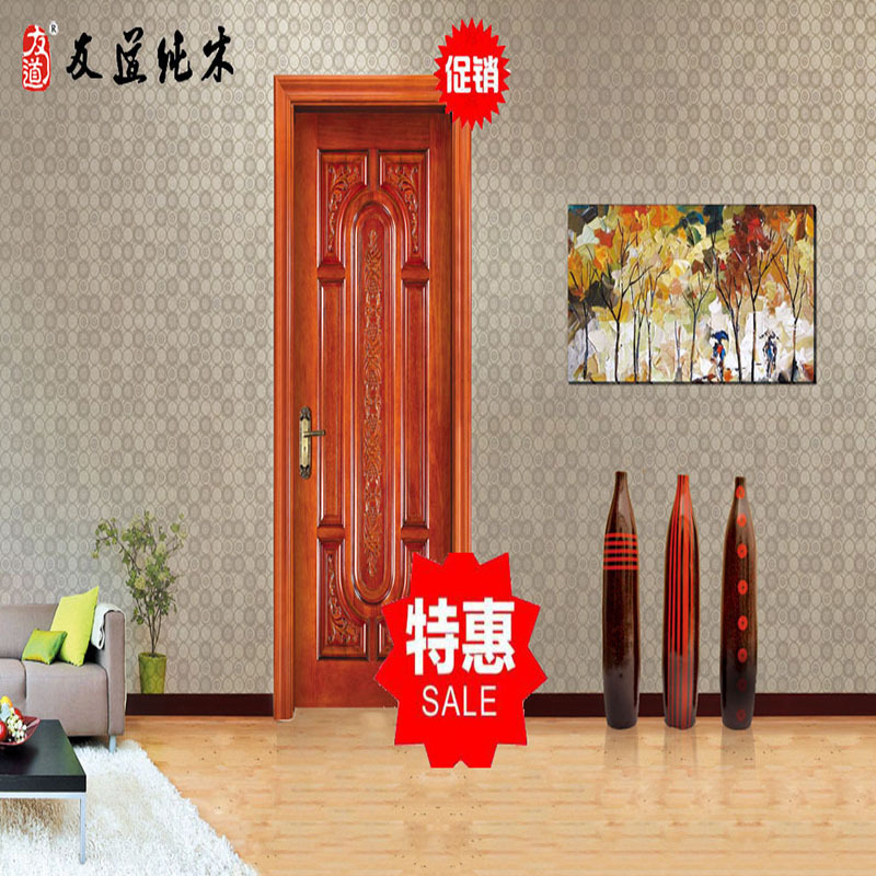江陰雕花實木門特價示例圖2