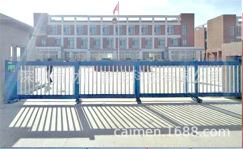 【全國供應】財門電動智能分段伸縮門CMFD-06（6005-T5鋁合金）示例圖14