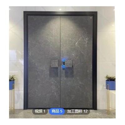 定制鑄鋁門雙開門鄉(xiāng)村進戶門家用防盜門對開別墅大門自建房入戶門