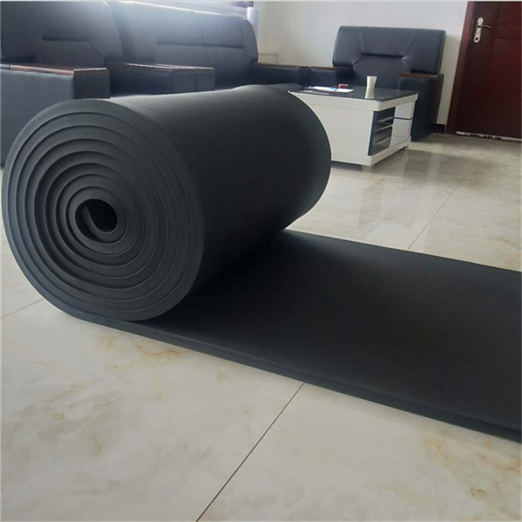 德陽定做尺寸 鋁箔橡塑保溫棉 B1級橡塑板 不干膠橡塑制品