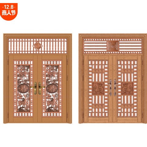 輕奢彩色不銹鋼進(jìn)戶門農(nóng)村自建房四合院入戶門家用別墅防盜門批發(fā)