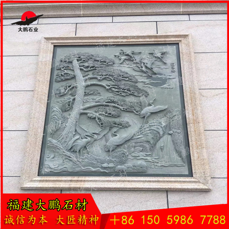 廠家供應寺廟青石浮雕 青石浮雕欄板圖片 花崗巖福建浮雕 福建大鵬石材