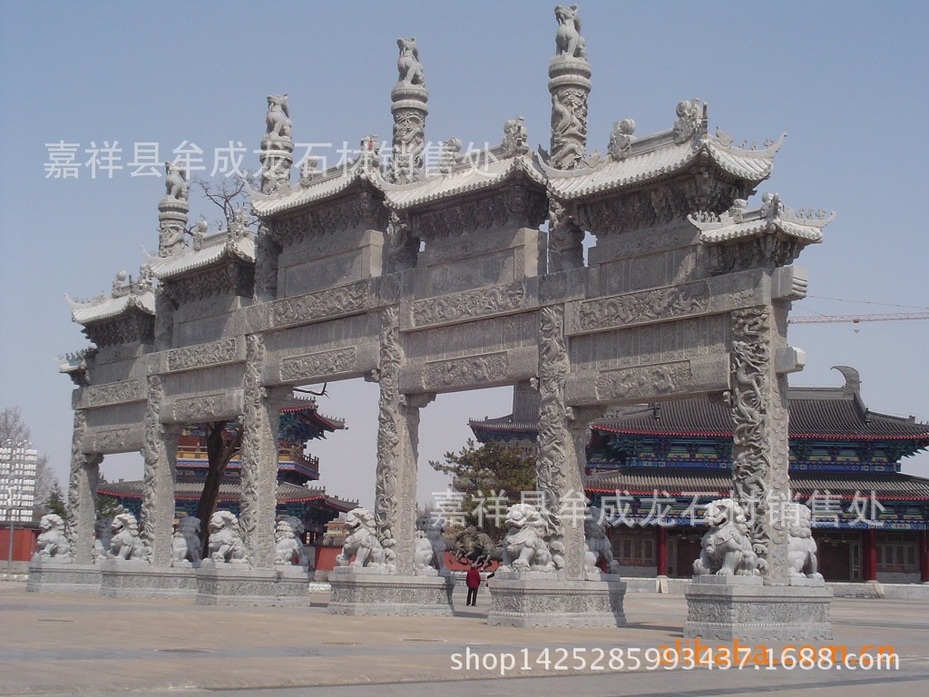 廠家供應石牌坊 牌坊 石雕 園林石雕示例圖17