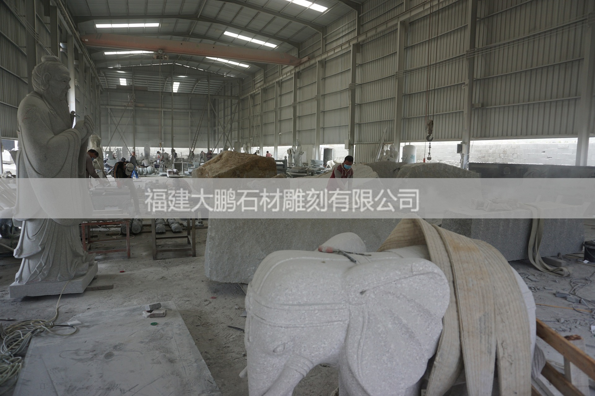 石雕大象廠家直銷 石雕大象酒店別墅門口大象擺件天然石材示例圖6