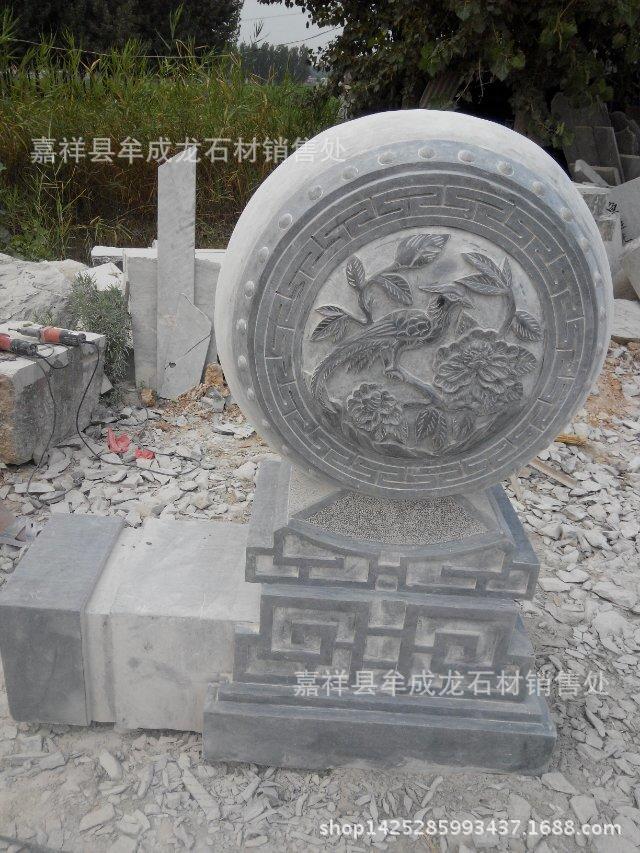 廠家供應優質青石仿古石雕 仿古抱鼓石示例圖25