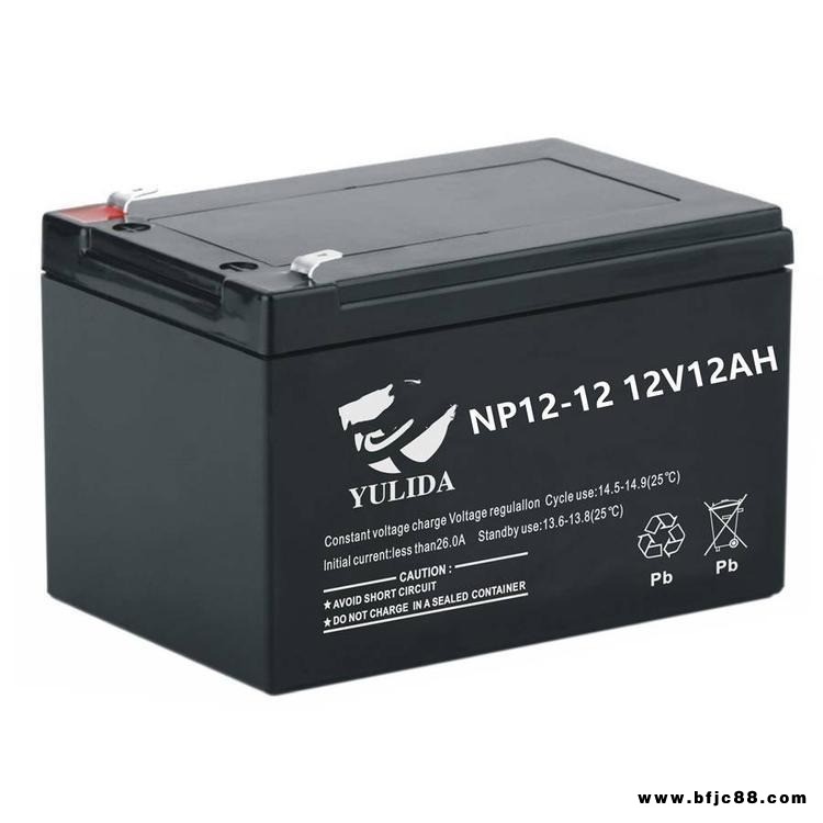YULIDA宇力達(dá)NP12-12閥控密封鉛酸蓄電池12V12AH照明應(yīng)急燈電池