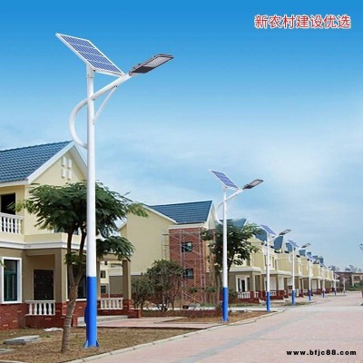 太陽(yáng)能投光燈 戶外6米太陽(yáng)能燈 led農(nóng)村防水雙臂錐形鍍鋅桿