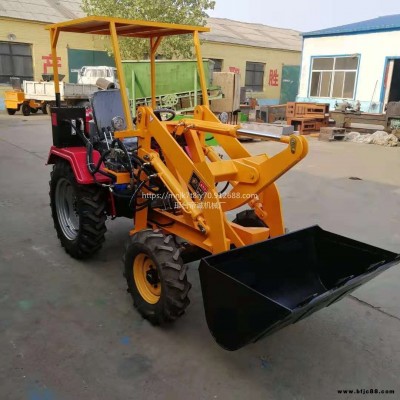 帝誠 小型輪式柴油裝載機 建筑工地工程裝卸小鏟車 四驅電動鏟車裝載機