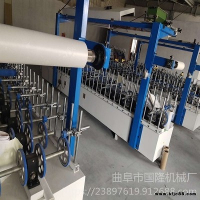 國(guó)隆木飾面格柵板熱膠包覆機(jī) 涂膠成型輪式碾壓包覆機(jī)