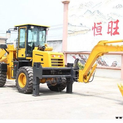 兩頭忙挖掘裝載機建筑工程工地 前鏟后挖兩頭忙