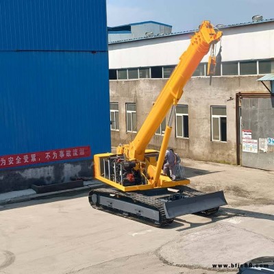 凱信供應(yīng)伸縮臂履帶式起重機(jī)KX-1010鋼制底盤回轉(zhuǎn)性穩(wěn)定
