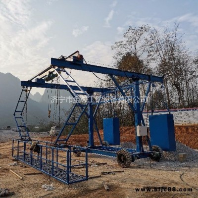 金尊JZ橋梁防撞護欄模板施工升降機 高空作業(yè)電動吊籃 升降平臺防撞臺車