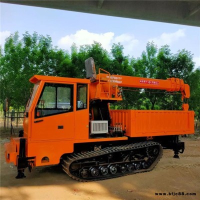 濟寧喜運履帶式起重機 小型履帶隨車吊 6噸自制隨車吊