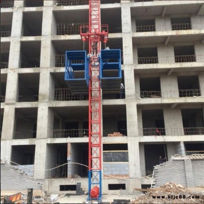 根發(fā) SS1t/1t建筑物料提貨機 廣西云南蓋房用灰斗車提料 施工升降機 廠家施工用