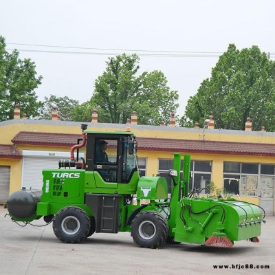 SW380市政道路清掃車 裝載機清掃機 物業(yè)馬路清掃車  特雷斯
