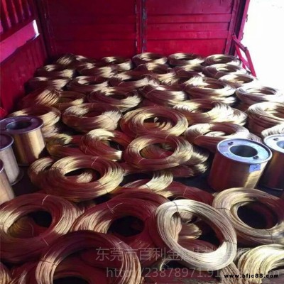 鑰匙五金黃銅線 國標(biāo)H65 H62黃銅線 廠家黃銅絲 五金彈簧用黃銅線 各種硬度規(guī)格齊全 百利金屬