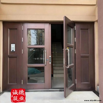 膠州誠德筑業防盜對講門全新拉手樓宇門密碼單元門廠家售后