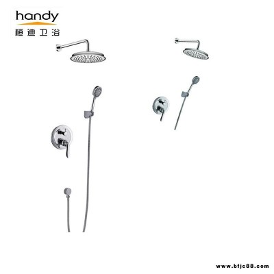 暗裝淋浴花灑水龍頭廠商 定制入墻式花灑淋浴器套裝桓迪handyHD-3E552 廣東家用衛生間用暗裝淋浴花灑水龍頭
