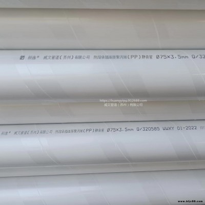 新逸DN：50-200承插熱熔連接聚丙烯PP-B靜音排水管