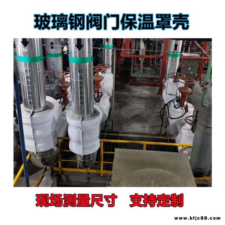 潤隆廠家定制 熱電廠閥門保溫罩殼  球閥蝶閥罩殼 中石油熱力站電廠玻璃鋼閥門保護套 可拆卸