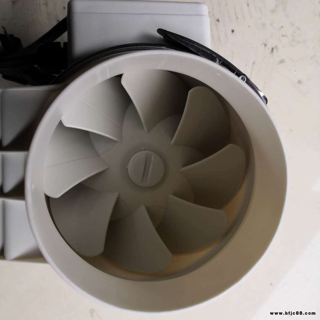 供應山東 斜流管道新型風機 100 150 200 新風管件 PE管 風量閥 止回閥 三通