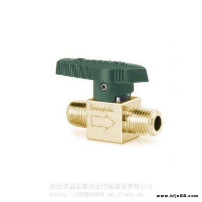 世偉洛克 1/4 in不銹鋼儀表旋塞閥 NPT 外螺紋 B-4P4V2-SC11下游排放口