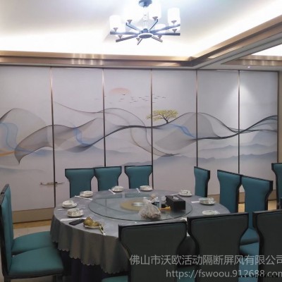 南昌市沃歐隔斷 移動屏風隔斷 酒店隔斷吊趟門 移動折疊隔音