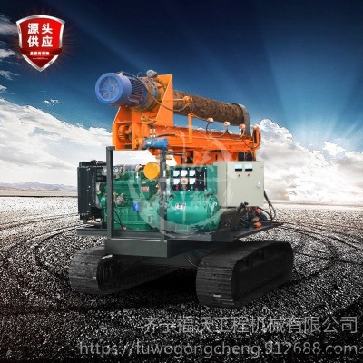 福沃重工 可定制小型多功能履帶式旋挖鉆機 全地形太陽能光伏打樁機圖片參數