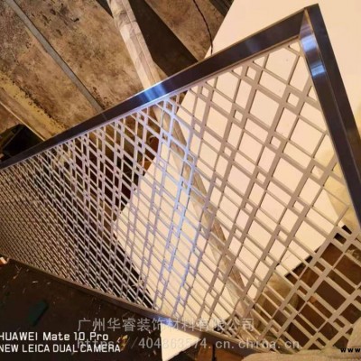 不銹鋼金屬隔斷木紋，玫瑰金花格 屏風隔斷 專業金屬浮雕 水切割加工