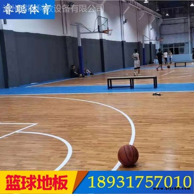 睿聰運動木地板廠家  籃球館運動木地板  羽毛球館運動實木地板  減震防滑耐磨地板  體育館運動地板