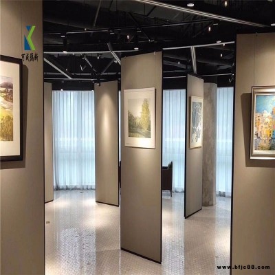 定制學校展館可移動隔斷墻現代壁畫屏風隔音墻培訓室移動隔音門板隔墻